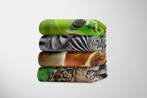 Paul Sinus Art Handtuch Strandhandtuch Saunatuch Kuscheldecke mit Tiermotiv kleine Küken Süß Saisonale Angebote