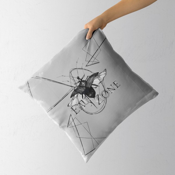 Paul Sinus Art Dekokissen Kissen Eauzone Aquarell Motiv Käfer Pastelltöne Kuschelig Kunstvoll Weich Super Sparpreis