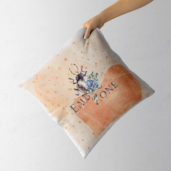 Paul Sinus Art Dekokissen Kissen Eauzone Aquarell Motiv Käfer Pastelltöne Kuschelig Kunstvoll Weich 2025