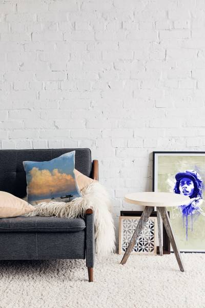 Paul Sinus Art Meer, blau, orange, Wolken, Boote, Thailand Deko Kissen 40x40cm für Couch Sofa Lounge Zierkissen Kostenlose Rückgabe