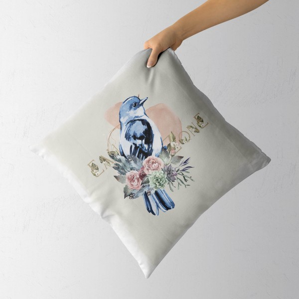 Paul Sinus Art Dekokissen Kissen Eauzone Aquarell Motiv Sperling Pastelltöne Dekorativ Kunstvoll Schön Bis zu 60% Rabatt
