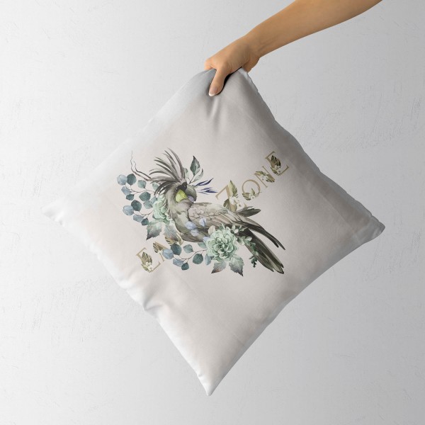 Paul Sinus Art Dekokissen Kissen Eauzone Aquarell Motiv Kakadus Pastelltöne Dekorativ Kunstvoll Schön Bis zu 55% Rabatt