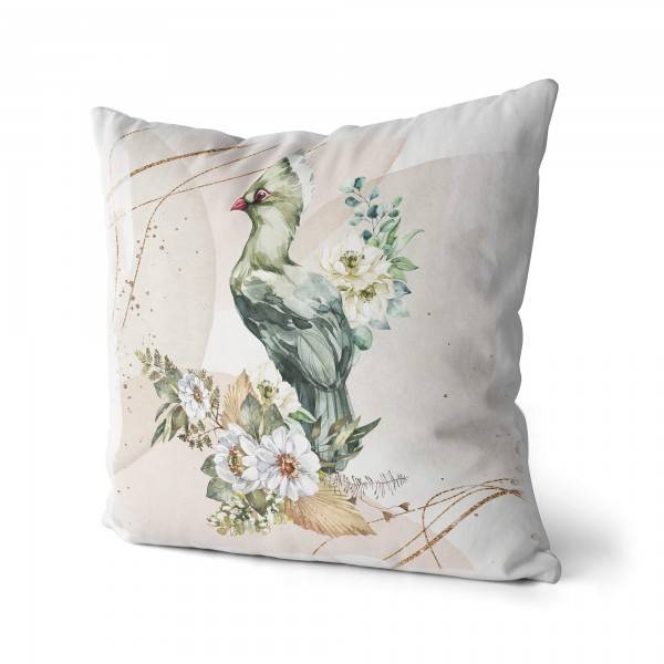 Paul Sinus Art Dekokissen Kissen Eauzone Aquarell Motiv Paradiesvogel Blume Pastelltöne Dekorativ Kunstvoll Schön Discount Store für neue Produkte