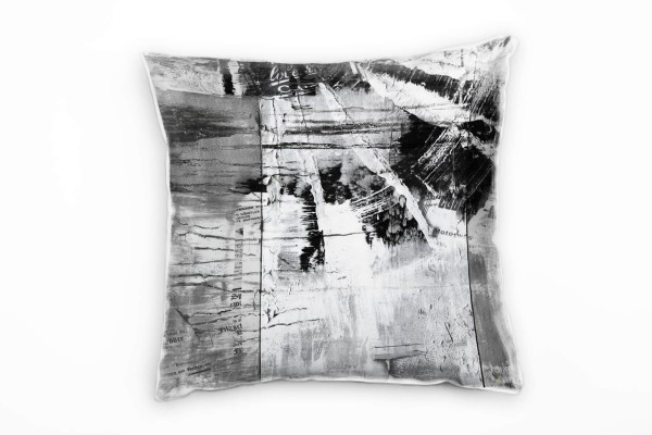 Paul Sinus Art Couch Sofa Lounge Zierkissen in 40x40cm Mausgrau Grauweiß Schwarz