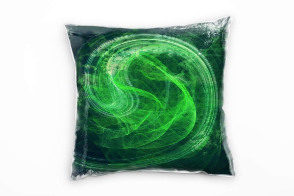 Paul Sinus Art Couch Sofa Lounge Zierkissen in 40x40cm Leuchtgrün Blaßgrün Granitgrau
