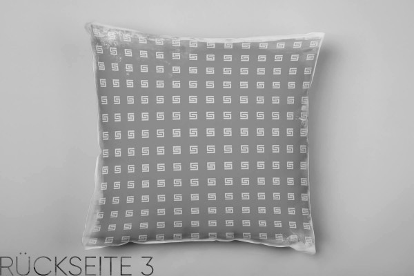 Paul Sinus Art Couch Sofa Lounge Zierkissen in 40x40cm Leuchtgrün Blaßgrün Granitgrau Auslauf