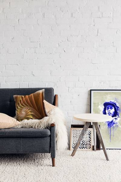 Paul Sinus Art Abstrakt, gelb, gold, braun, Spirale, geschwungene Linien Deko Kissen 40x40cm für Couch Sofa Lounge Flash Sale