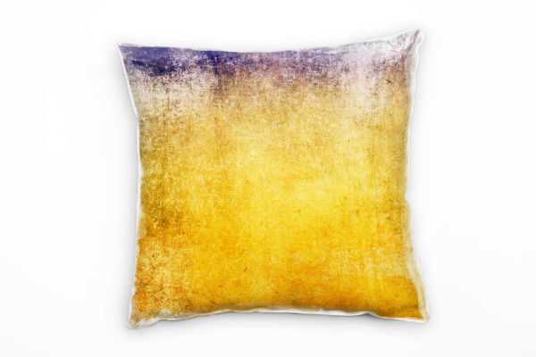 Paul Sinus Art Abstrakt, orange, lila, getupft, gemalt Deko Kissen 40x40cm für Couch Sofa Lounge Zierkissen