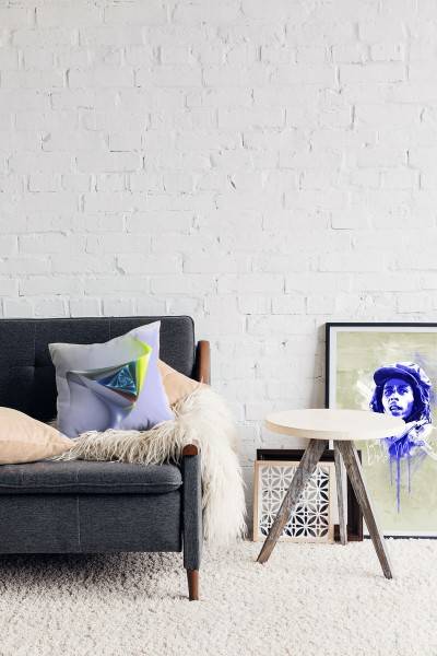 Paul Sinus Art Abstrakt, gelb, lila, rot, blau, Spirale Deko Kissen 40x40cm für Couch Sofa Lounge Zierkissen Bis zu 55% Rabatt