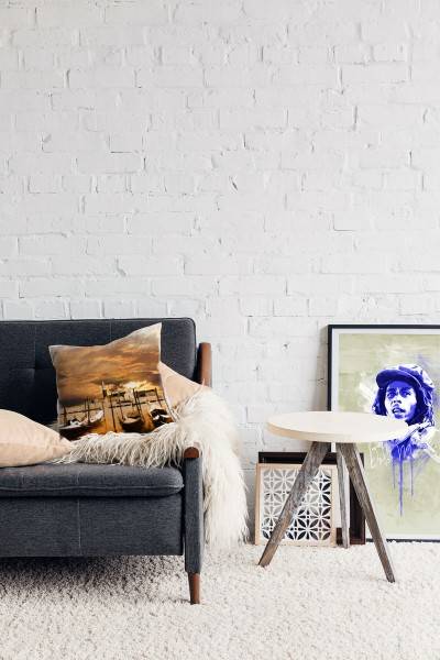 Paul Sinus Art Urban und City, sepia, Venedig, Sonnenuntergang Deko Kissen 40x40cm für Couch Sofa Lounge Zierkissen Jubiläumsangebot