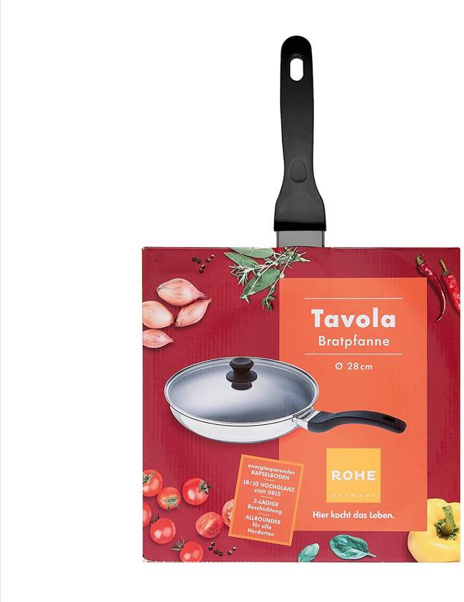 Rohe Germany Schmorpfanne Tavola, 24 cm mit Güteglasdeckel Bis zu 60% Rabatt