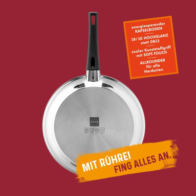 Rohe Germany Bratpfanne Barola (beschichtet), 20 cm Sonderangebot der Fabrik