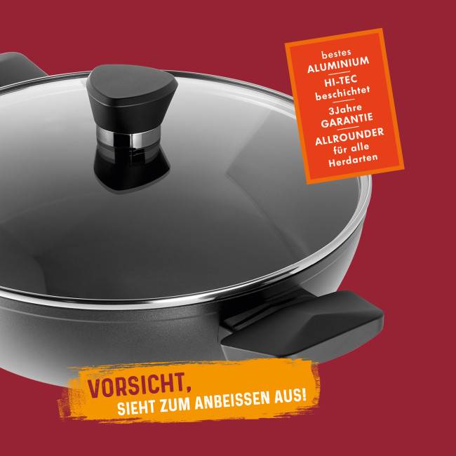 Rohe Germany Servierpfanne Henry (inkl. Deckel), 28 cm Bis zu 55% Rabatt