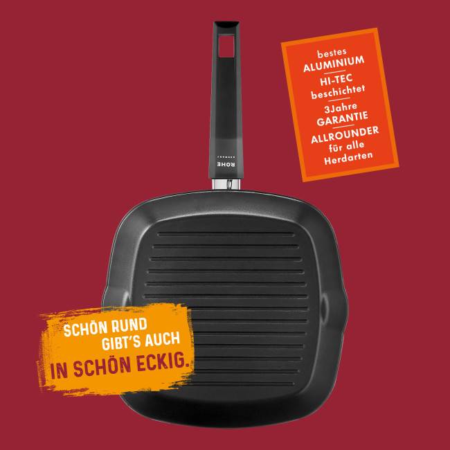 Rohe Germany Grillpfanne Henry, 28 x 28 cm Discount Store für neue Produkte