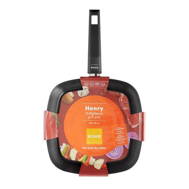 Rohe Germany Grillpfanne Henry, 28 x 28 cm Discount Store für neue Produkte
